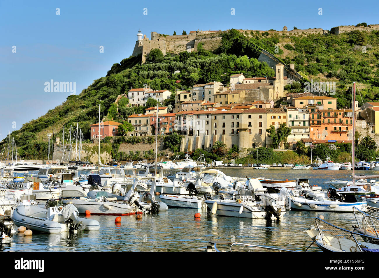 Port` Ercole, Coast town of Maremma in Tuscany, Italy Stock Photo